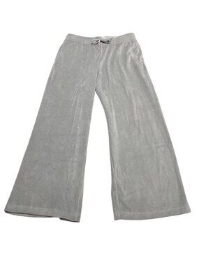 Reebok Womens XXL Gray Velour Wide Leg Lounge Pants NWT Comfortable Casual Wear
